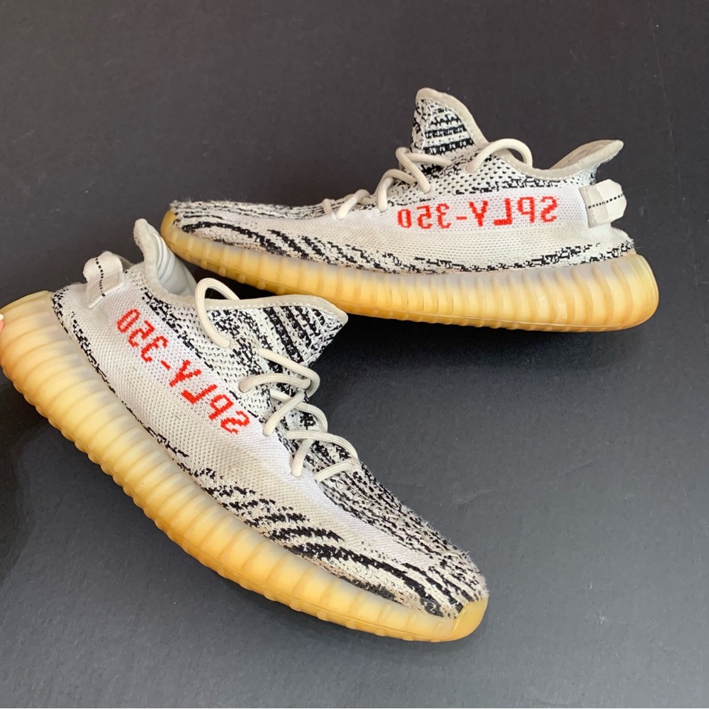 ADIDAS YEEZY BOOST 350 V2 ZEBRA Men's 9.5 sneakers
